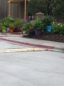 approaching entrance from side